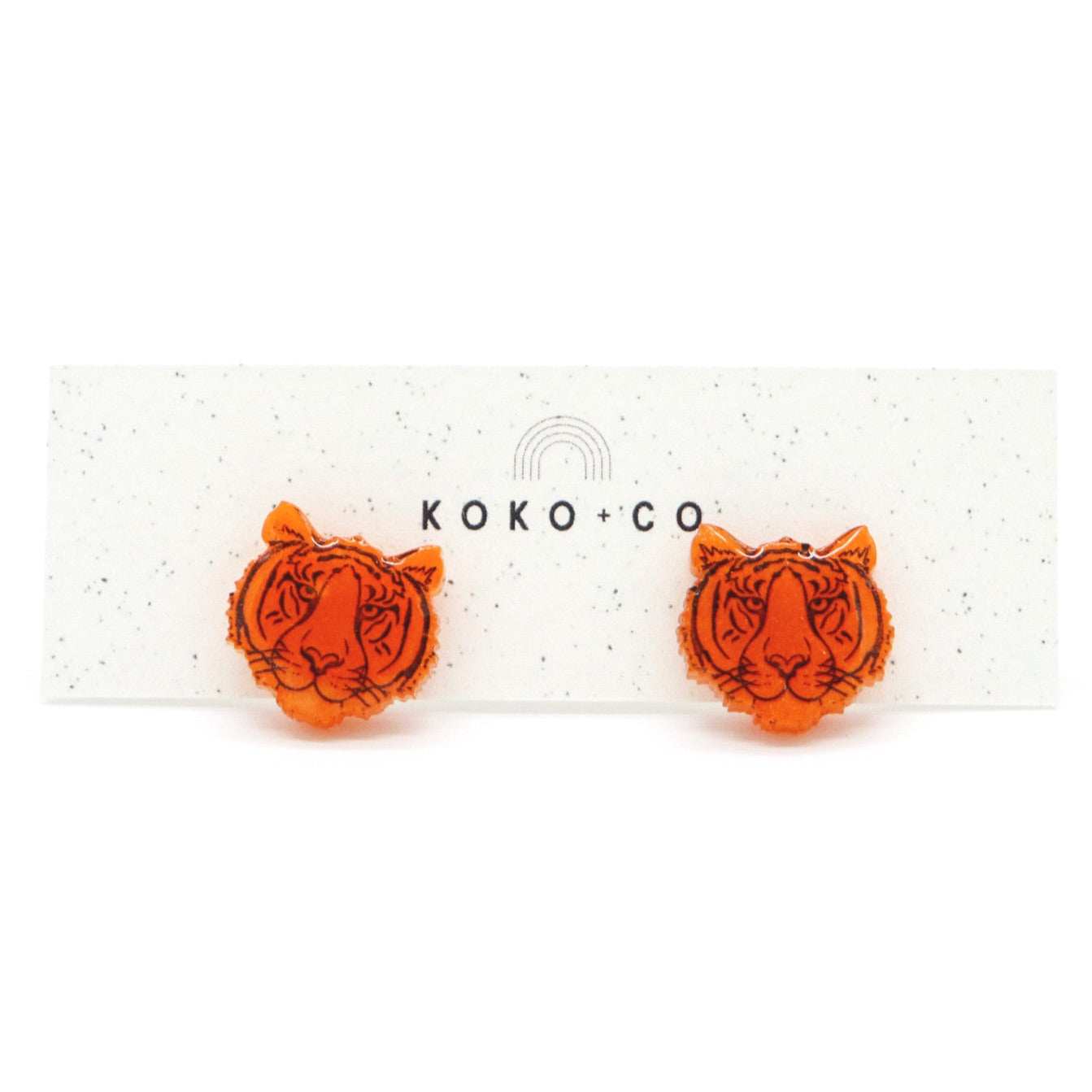 Tiger Stud Earrings