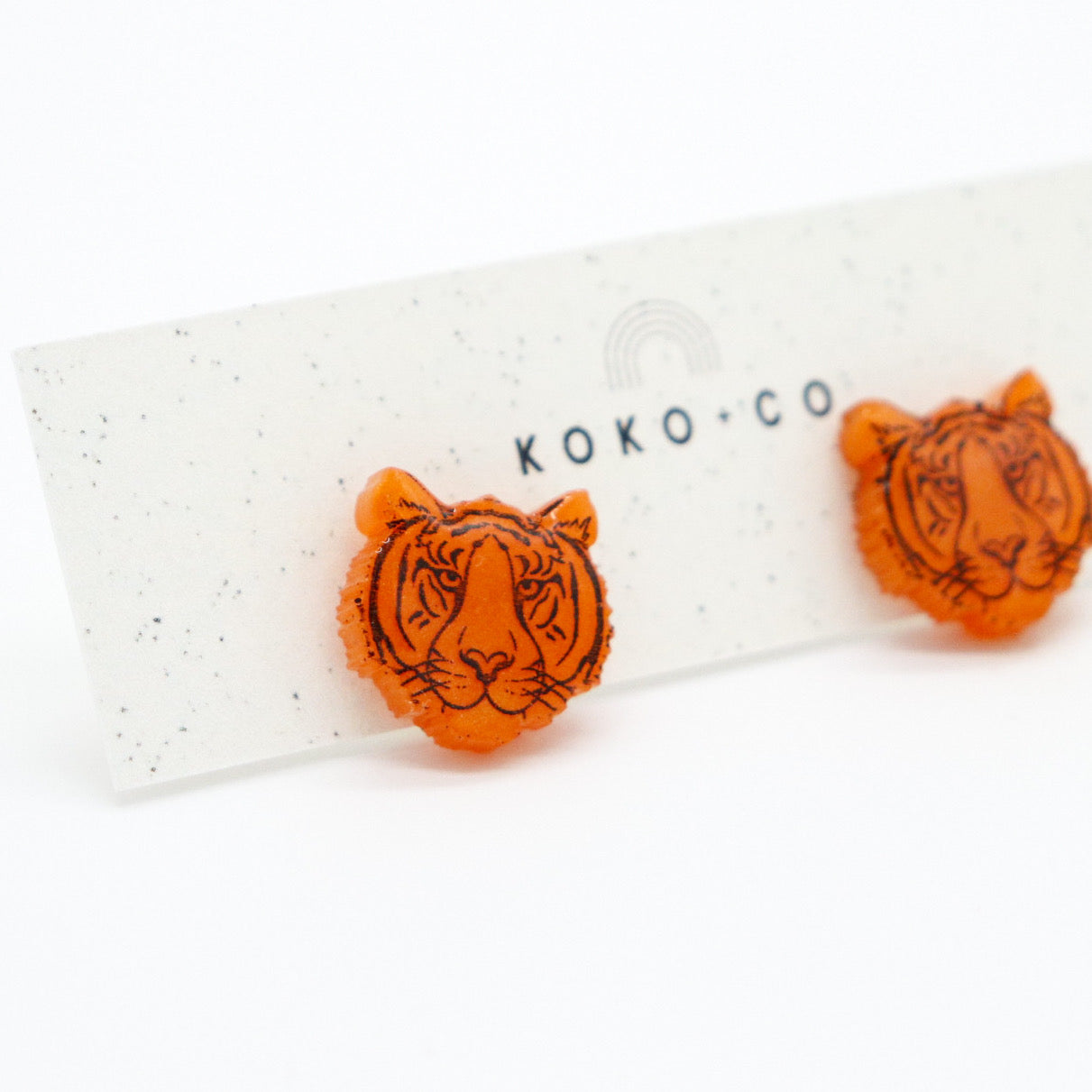 Tiger Stud Earrings
