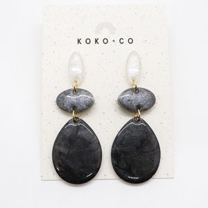 Stepping Stones Earrings - Monochrome