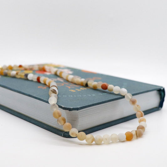 Matte Druzy Agate Gemstone Necklace