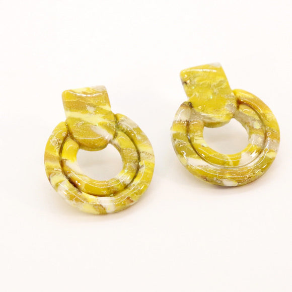 Whistler Mini Stud Earrings in Yellow Stone