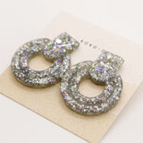 Whistler Sparkle Stud Earrings in Diamond Glitter
