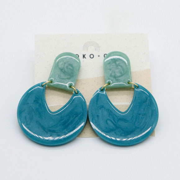 Spin You Around Earrings in Turquoise