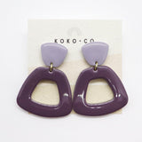 Marina Earrings in Navy & Sky Blue