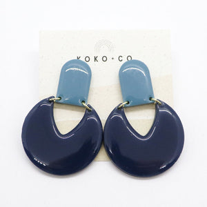 Spin You Around Earrings in Blue