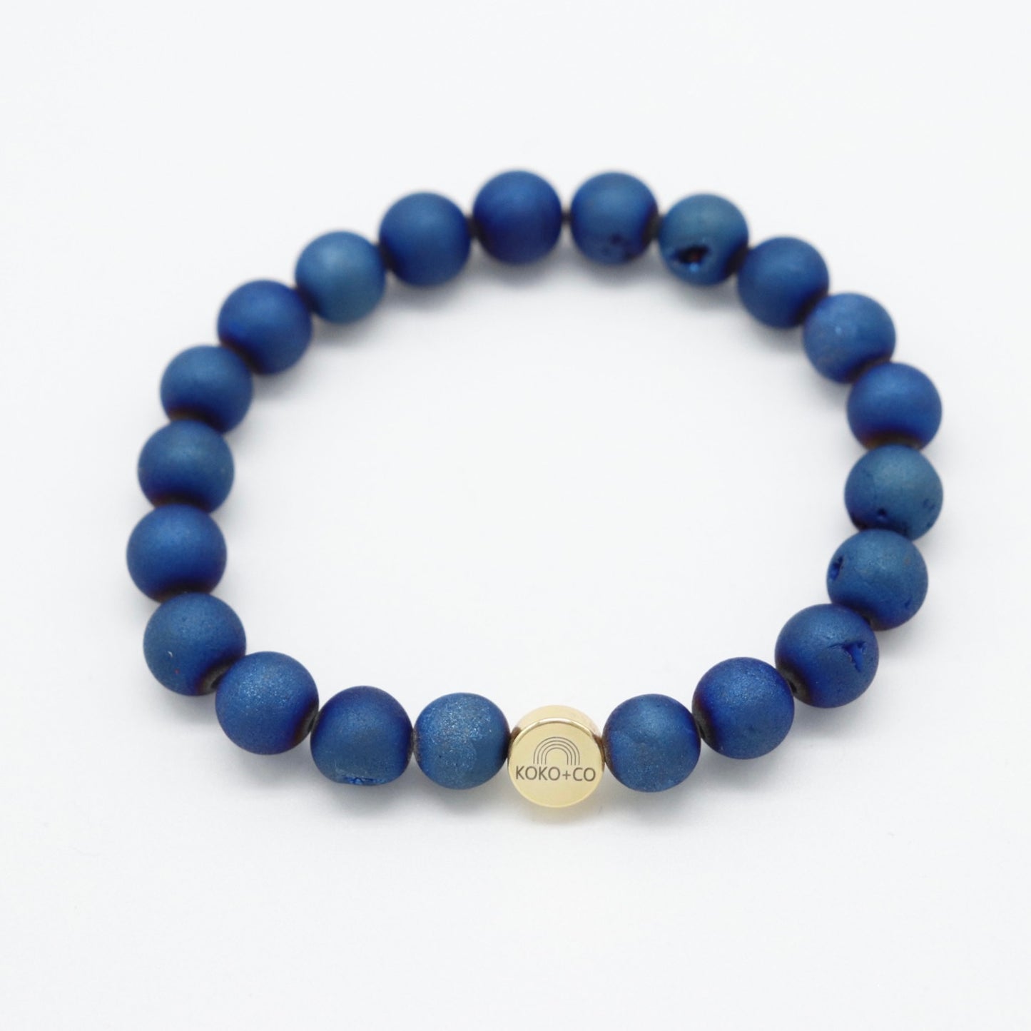 Blue Druzy Agate Bracelet