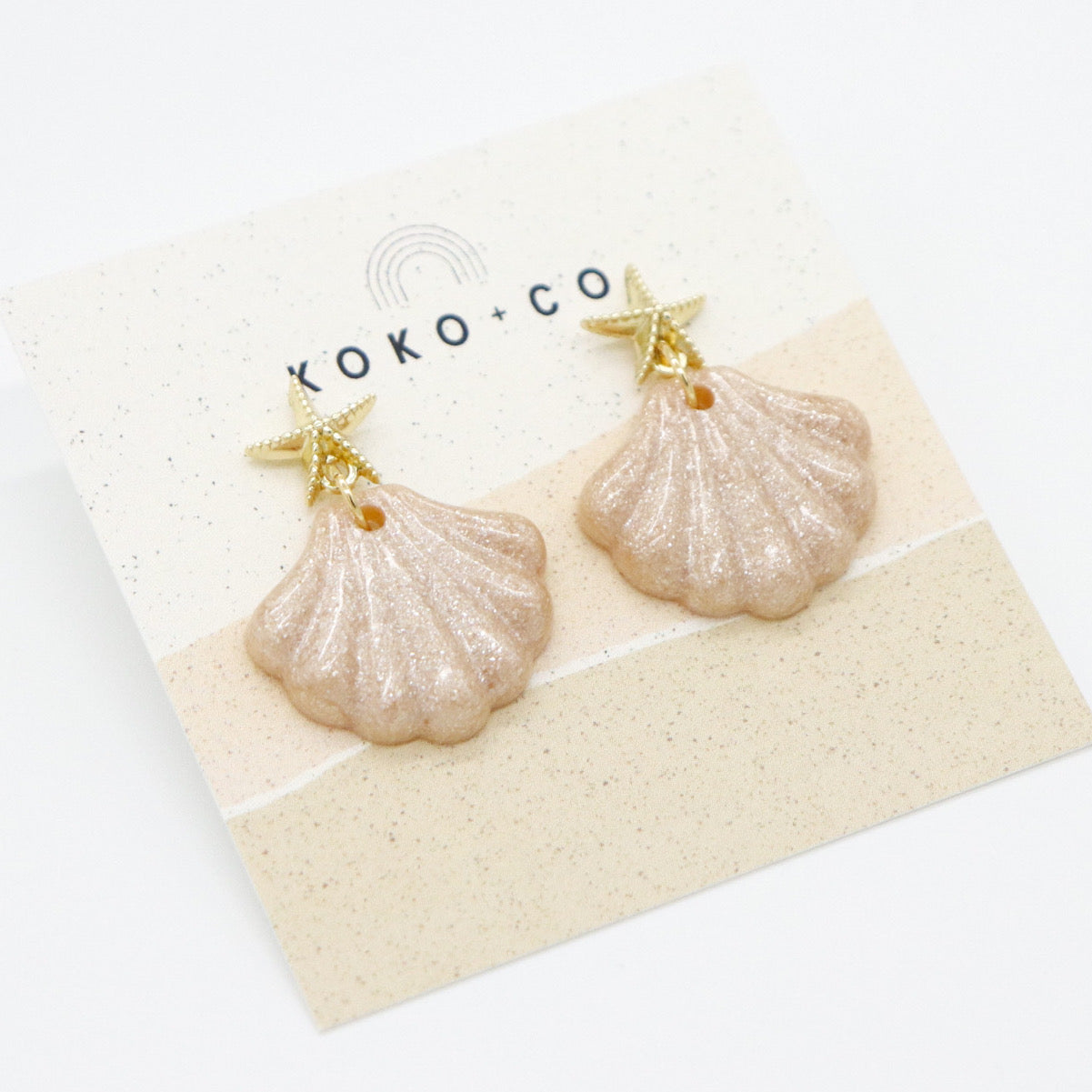 Starfish Seashell Earrings
