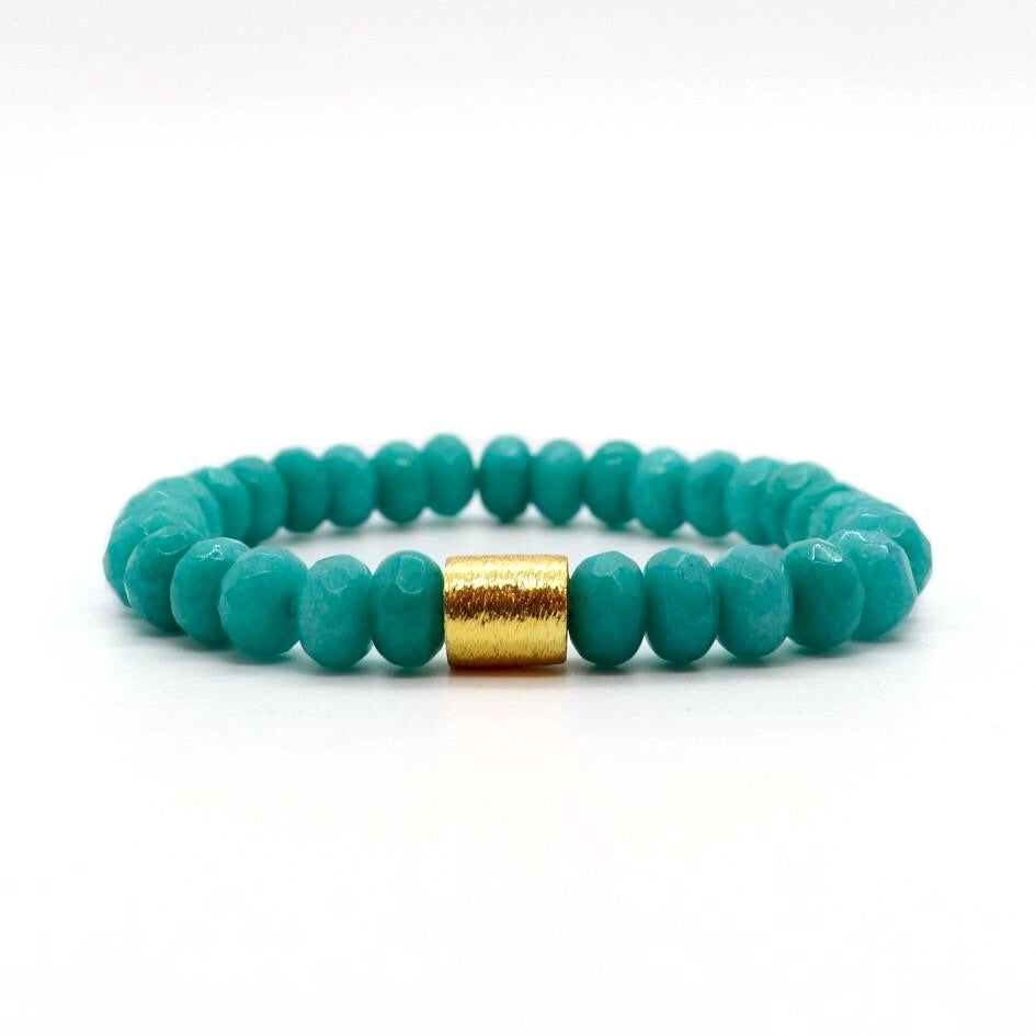 Aqua Dark Jade Bracelet