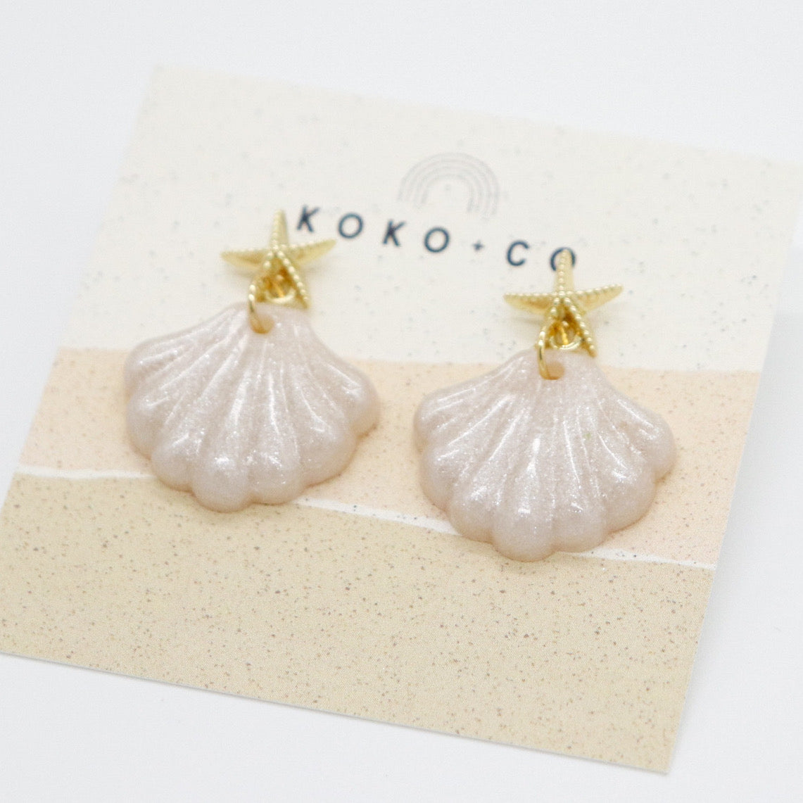 Starfish Seashell Earrings